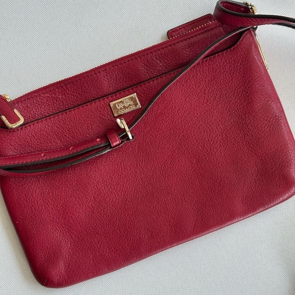 Coach Handbags - Coach Madison Pebbled Leather East West Swingpack